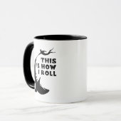 Dit is hoe ik rol - duiken met haai mok (Voorkant links)