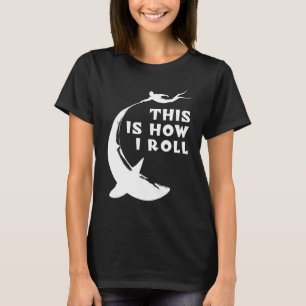 Dit is hoe ik rol - duiken met haai t-shirt