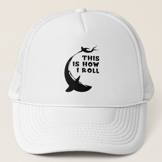 Dit is hoe ik rol - duiken met haai trucker pet (Voorkant)