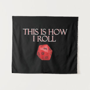 Dit Is Hoe Ik Rol Funny RPG Dobbelstenen Wandkleed