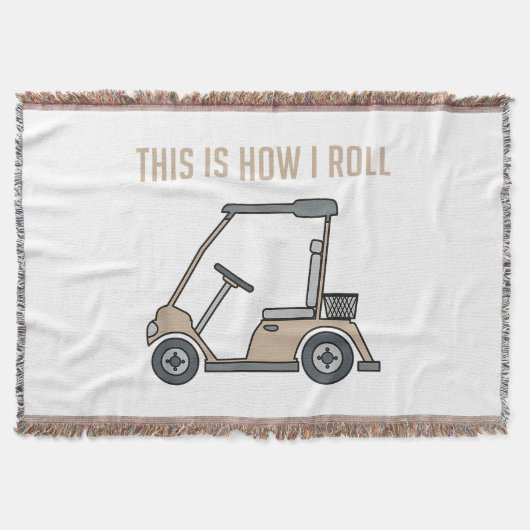 Dit is hoe ik rol golfkar grappige golfers deken (Voorkant)
