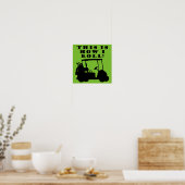 Dit is hoe ik rol golfkar grappige poster bord (Keuken)