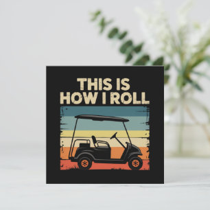 Dit Is Hoe Ik Rol Grappige Golfkar Golfer Golfen Kaart