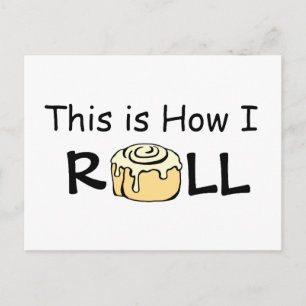 Dit is hoe ik rol kaneelrol muffin gepersonaliseer briefkaart