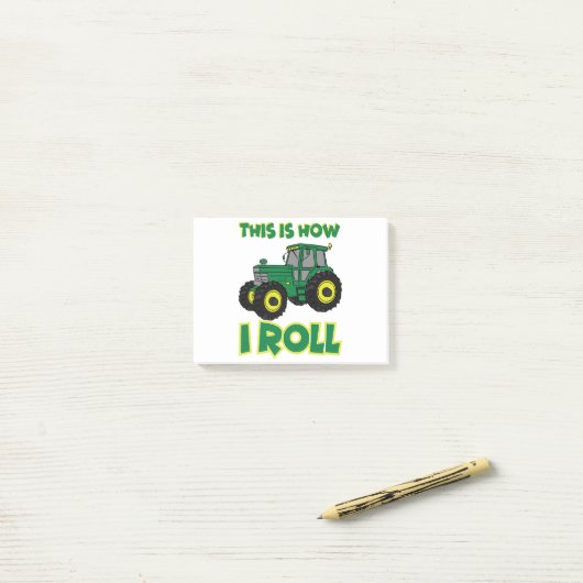 Dit is hoe ik rol post-it® notes (Op bureau)