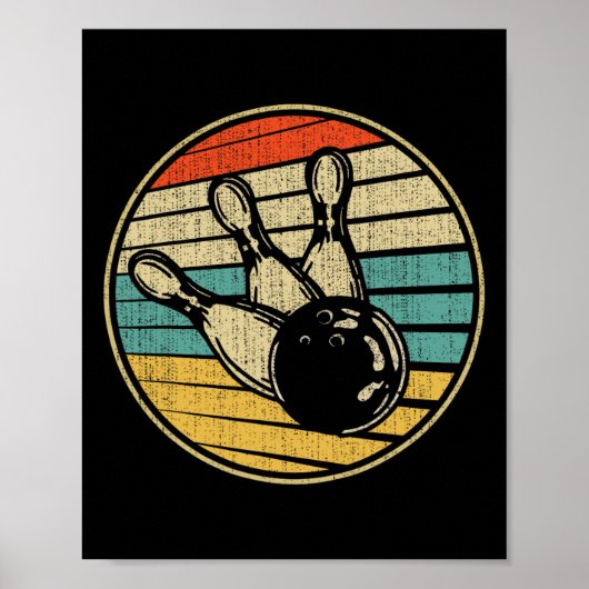 Dit is hoe ik rol Retro Bowling 60s 70s B Poster (Voorkant)