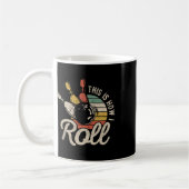 Dit Is Hoe Ik Rol Retro Bowling Bowler Grappig Cad Koffiemok (Links)