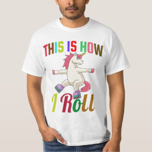 Dit Is Hoe Ik Rol - Roller Skating Eenhoorn T-shirt