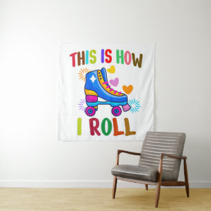 Dit Is Hoe Ik Rol - Rollerskaten Wandkleed