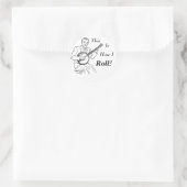 Dit is hoe ik rol! ronde sticker (Tas)
