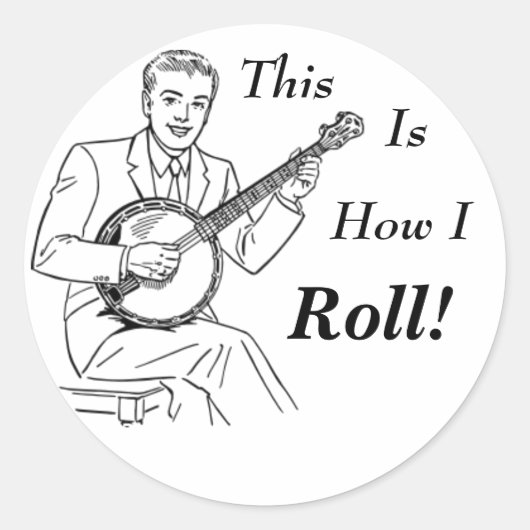 Dit is hoe ik rol! ronde sticker (Voorkant)