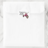 Dit is hoe ik rol (Tricycle) Ronde Sticker (Tas)