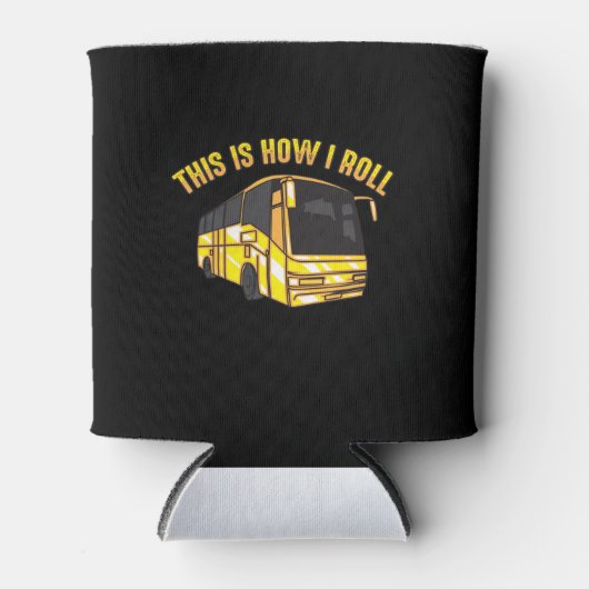 Dit is hoe ik Roll Bus Driver Cute Bus Superheld Blikjeskoeler (Voorkant)