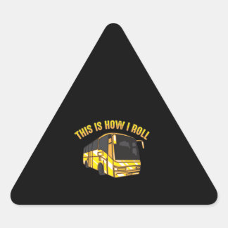 Dit is hoe ik Roll Bus Driver Cute Bus Superheld Sticker