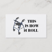 Dit is hoe ik Roll Walker moet rollen Visitekaartje (Achterkant)