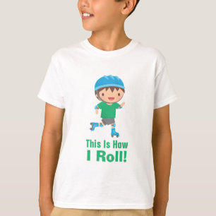 Dit is hoe ik rolschaatjongen rol t-shirt