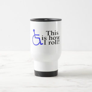 Dit is hoe ik rolstoel moet rollen reisbeker