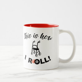 Dit is hoe ik rolt /"Als stof niet vliegt..." Tweekleurige Koffiemok