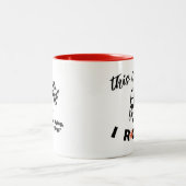 Dit is hoe ik rolt /"Als stof niet vliegt..." Tweekleurige Koffiemok (Center)