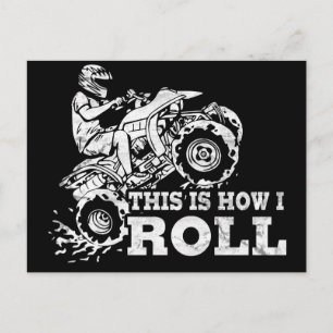 Dit is hoe ik rolt - ATV (alle terreinwagens) Briefkaart