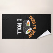 Dit is hoe ik rolt - Funny Sushi Badhanddoek (Badhanddoek)