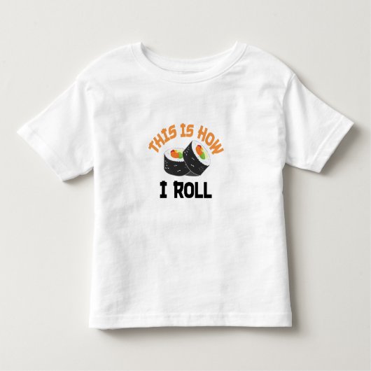 Dit is hoe ik rolt - Funny Sushi Kinder Shirts (Voorkant)