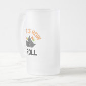 Dit is hoe ik rolt - Funny Sushi Matglas Bierpul (Voorkant links)
