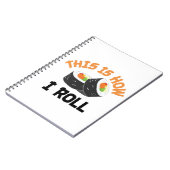 Dit is hoe ik rolt - Funny Sushi Notitieboek (Linkerzijde)
