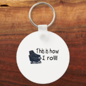 Dit is hoe ik rolt (ijs-Schaatsen) Sleutelhanger (Voorkant)