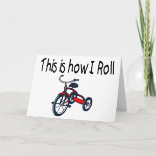 Dit is hoe ik rolt (rode driewieler) kaart