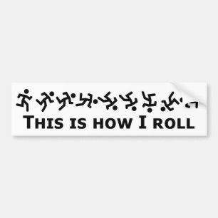 Dit is hoe ik rolt - Rolling Guy Bumpersticker