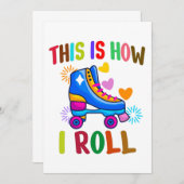 Dit is hoe ik rolt - rolschaatsen kaart (Voorkant / Achterkant)