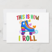 Dit is hoe ik rolt - rolschaatsen kaart (Voorkant)