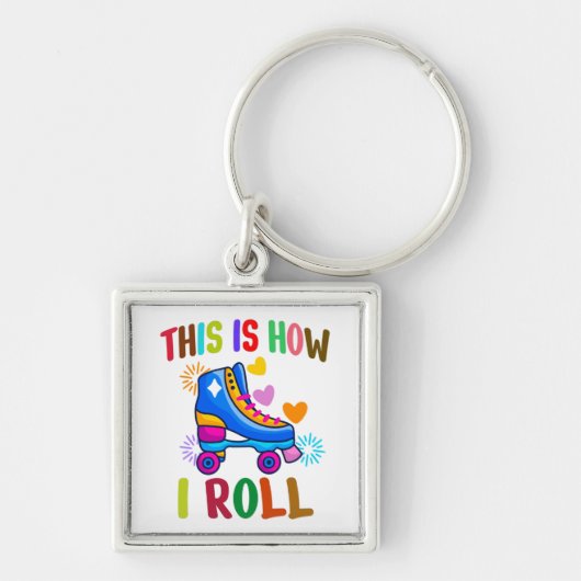 Dit is hoe ik rolt - rolschaatsen sleutelhanger (Voorkant)