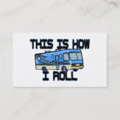 Dit is hoe ik RV moet rollen Visitekaartje (Achterkant)