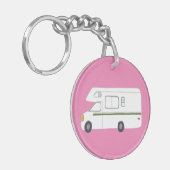 DIT IS HOE IK RV Motorhome Camping CUSTOM ROLL Sleutelhanger (Voorkant Links)