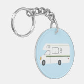 DIT IS HOE IK RV Motorhome Camping CUSTOM ROLL Sleutelhanger (Voorkant Links)