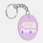 DIT IS HOE IK RV Motorhome Camping CUSTOM ROLL Sleutelhanger (Voorkant Links)