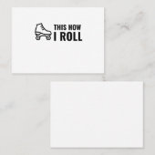 DIT IS HOE IK SCHAATS ROLLER VERKROL VISITEKAARTJE (Voorkant / Achterkant)