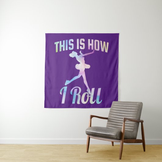 Dit is hoe ik schaats wandkleed (In situ)