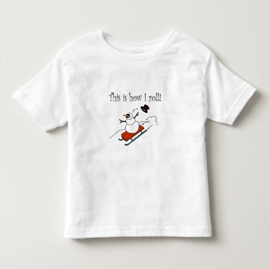 Dit is hoe ik Snowman kan rollen Kinder Shirts (Voorkant)