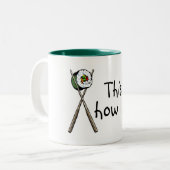 Dit is hoe ik Sushi kan rollen Tweekleurige Koffiemok (Voorkant links)