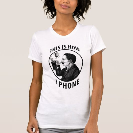 Dit is hoe ik telefoneer t-shirt (Voorkant)