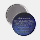 "DIT IS HOE IK VAN JE HOU" Love Poetry Magnet (Voorkant / Achterkant)