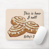 Dit is hoe ik werk op mijn bureau mousepad, cinnab muismat (Met muis)