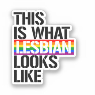 Dit is hoe Lesbisch eruit ziet Sticker