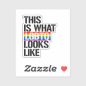 Dit is hoe LGBTQ eruit ziet Sticker (Vel)