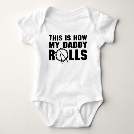 Dit is hoe mijn vader drummer rolt romper (Voorkant)