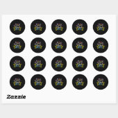 Dit is hoe we Bowling rollen Ronde Sticker (Vel)