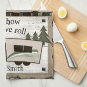 Dit is hoe we keukenhanddoek rollen (Quarter Fold)